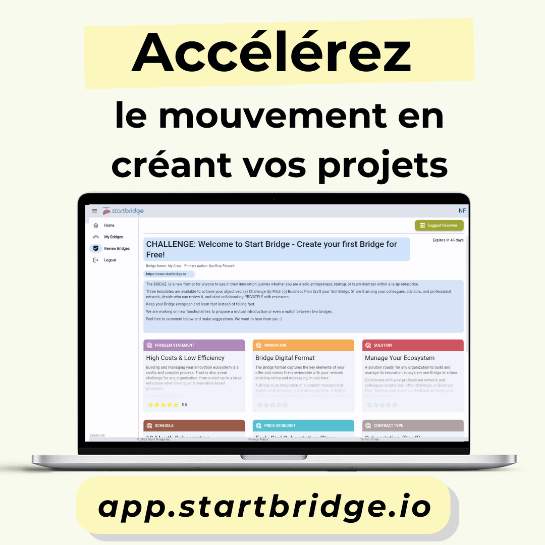 6 WEB PROGRESS pour Start Bridge